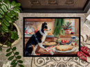 Border Collie Christmas Cookies Doormat - 18X27 Indoor / Outdoor Rug | Made in USA