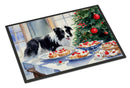 Border Collie Christmas Cookies Doormat-24x36 Indoor / Outdoor Rug | Made in USA