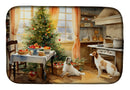 Borzoi Christmas Cookies Dish Drying Mat