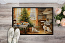 Borzoi Christmas Cookies Doormat-24x36 Indoor / Outdoor Rug | Made in USA