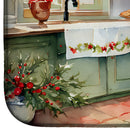 Boston Terrier Christmas Cookies Dish Drying Mat