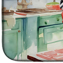 Boston Terrier Christmas Cookies Dish Drying Mat