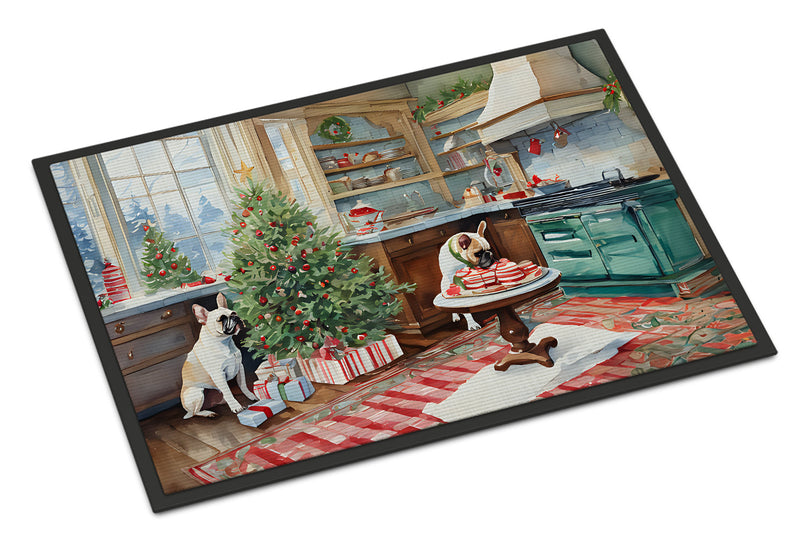 French Bulldog Christmas Cookies Doormat-24x36 Indoor / Outdoor Rug | Made in USA