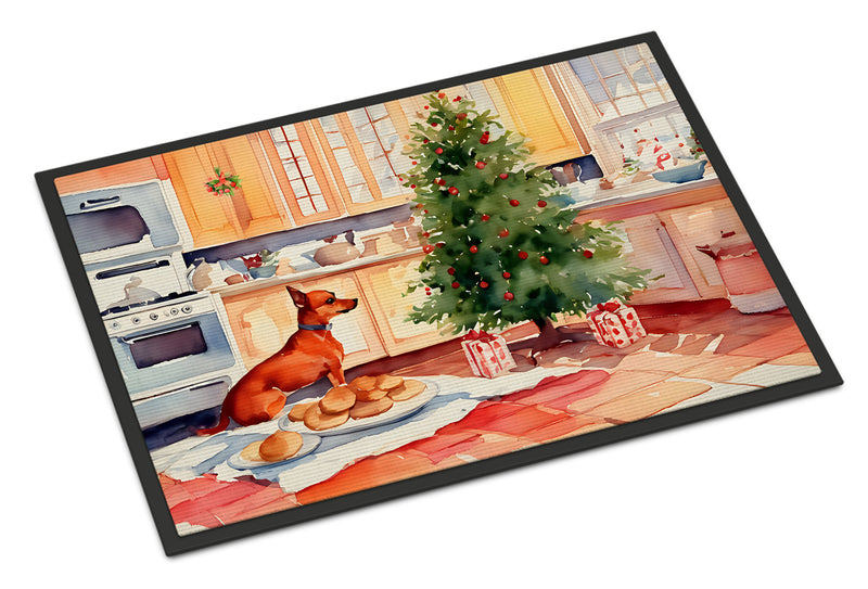 Miniature Pinscher Christmas Cookies Doormat-24x36 Indoor / Outdoor Rug | Made in USA