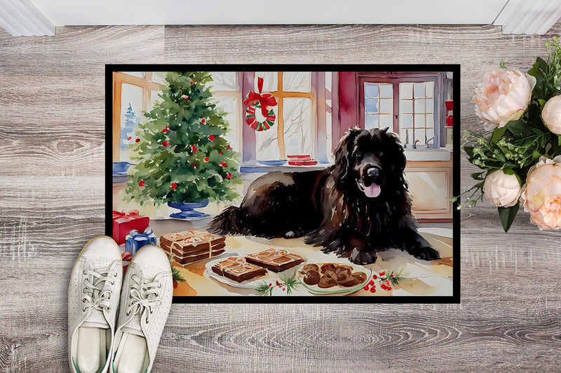 Newfoundland Christmas Cookies Doormat - 18X27 Indoor / Outdoor Rug | Made in USA
