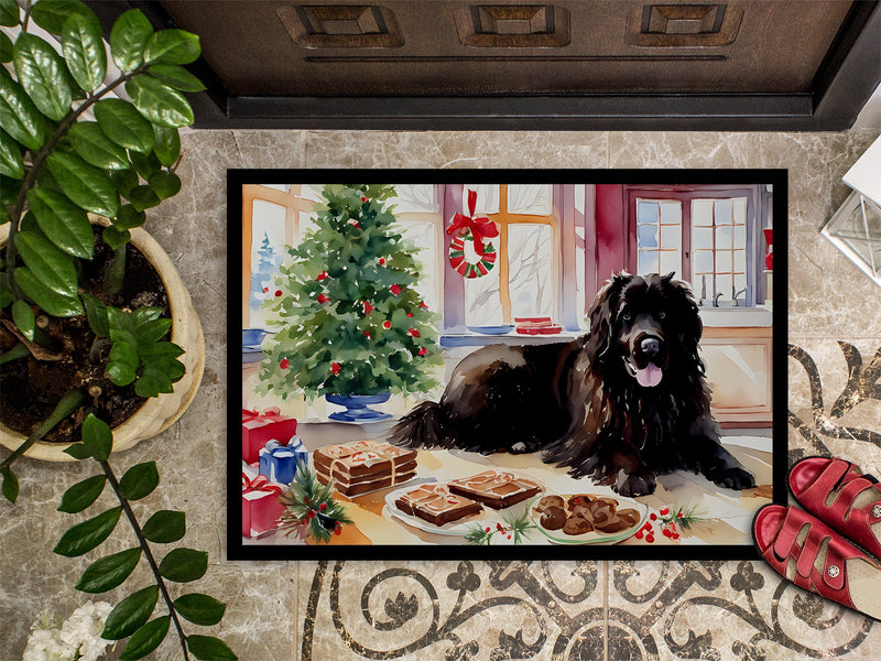 Newfoundland Christmas Cookies Doormat - 18X27 Indoor / Outdoor Rug | Made in USA