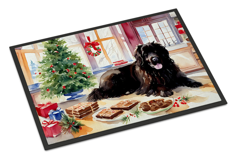Newfoundland Christmas Cookies Doormat - 18X27 Indoor / Outdoor Rug | Made in USA