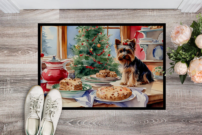 Yorkshire Terrier Yorkie Christmas Cookies Doormat