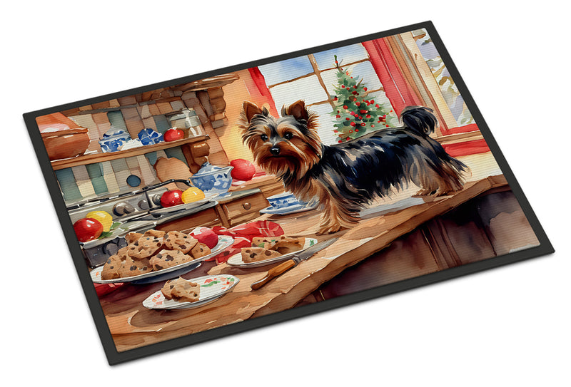 Yorkshire Terrier Yorkie Christmas Cookies Doormat