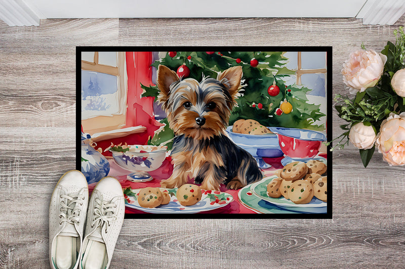 Yorkshire Terrier Yorkie Christmas Cookies Doormat