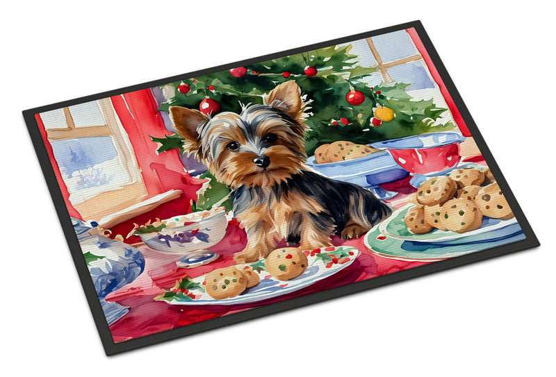 Yorkshire Terrier Yorkie Christmas Cookies Doormat