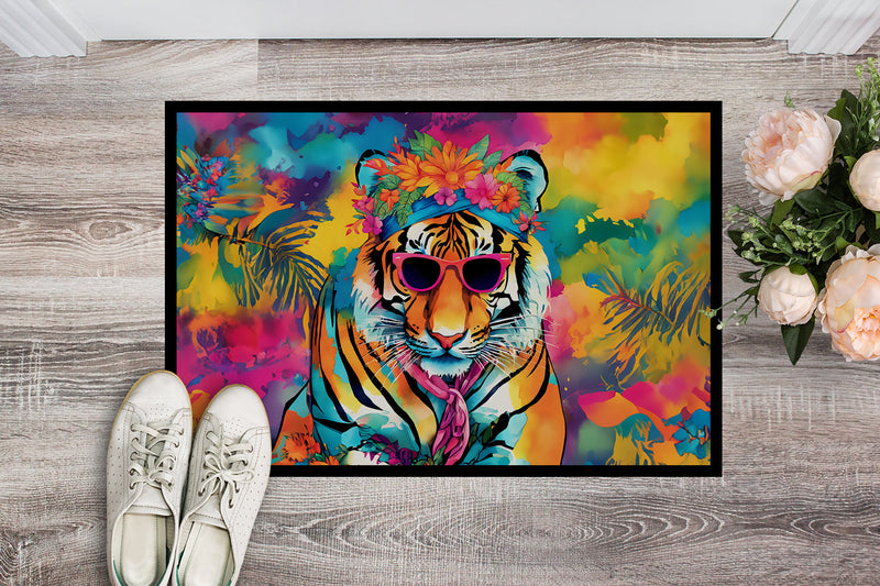 Hippie Animal Bengal Tiger Doormat - 18X27 Indoor / Outdoor Rug | Made in USA