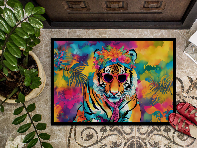 Hippie Animal Bengal Tiger Doormat - 18X27 Indoor / Outdoor Rug | Made in USA