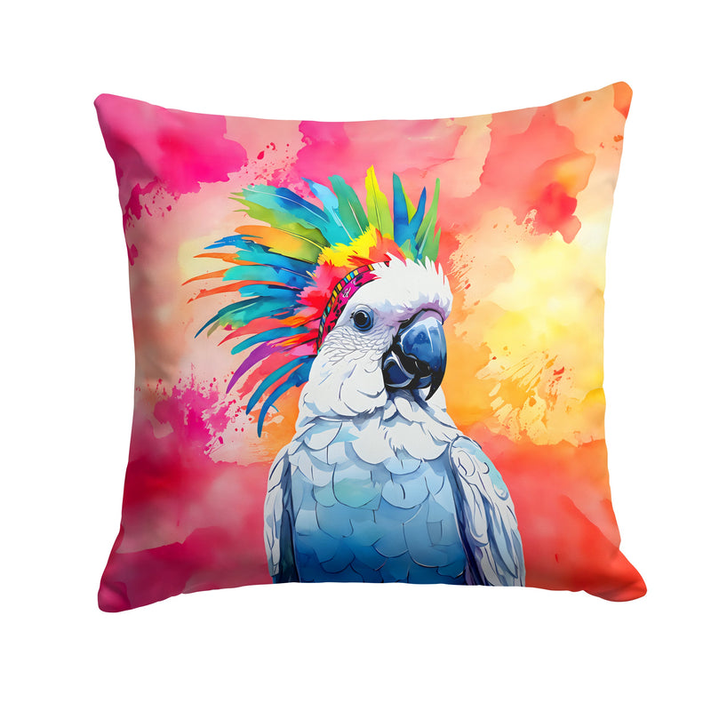 Hippie Animal Cockatoo Throw Pillow - 14x14 Decorative Pillow – Art for Your Home & Patio