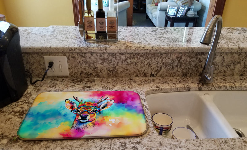 Hippie Animal Deer Dish Drying Mat
