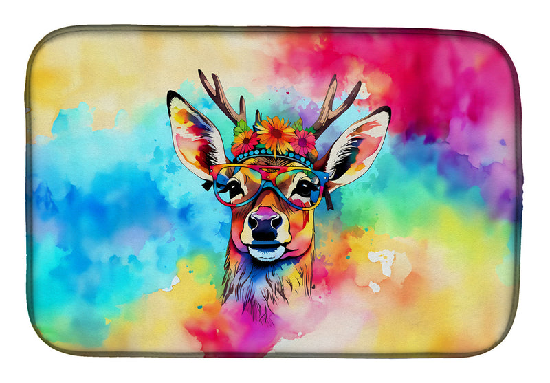 Hippie Animal Deer Dish Drying Mat