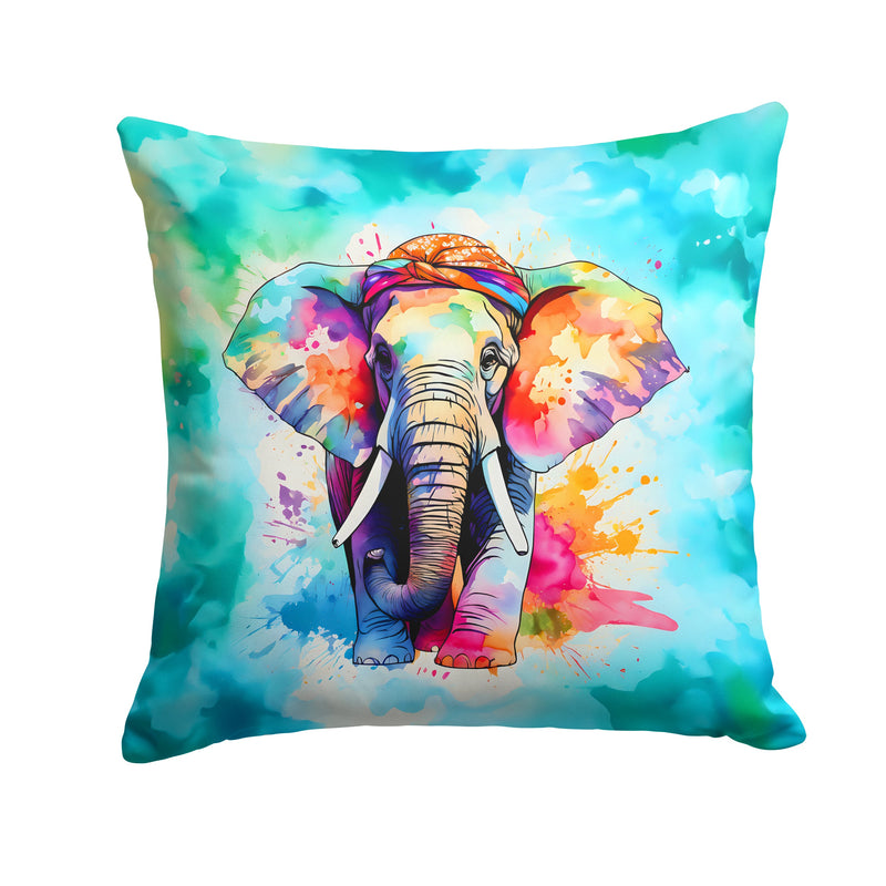 Hippie Animal Elephant Throw Pillow - 14x14 Decorative Pillow – Art for Your Home & Patio