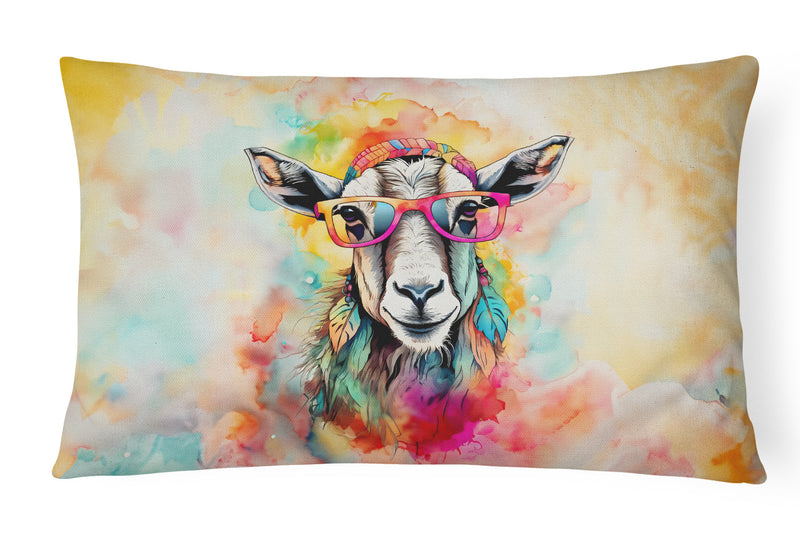 Hippie Animal Goat Throw Pillow
