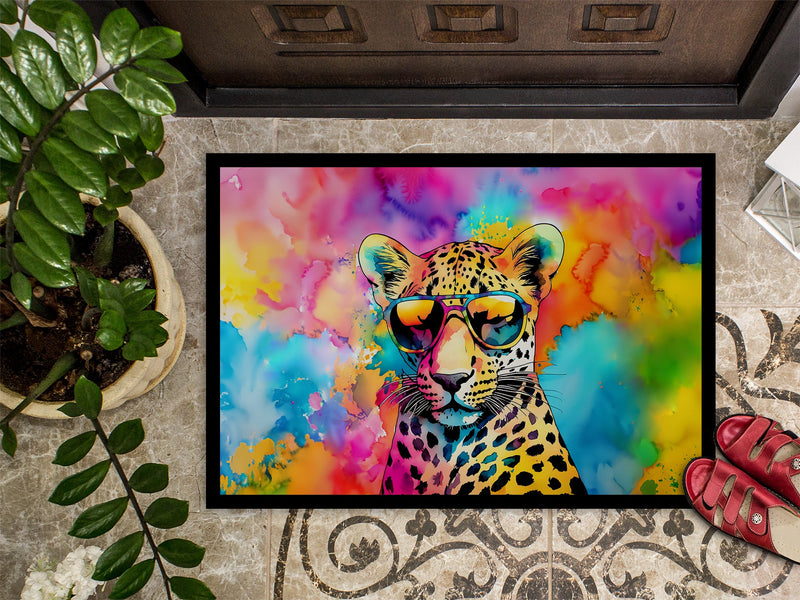 Hippie Animal Leopard Doormat - 18X27 Indoor / Outdoor Rug | Made in USA