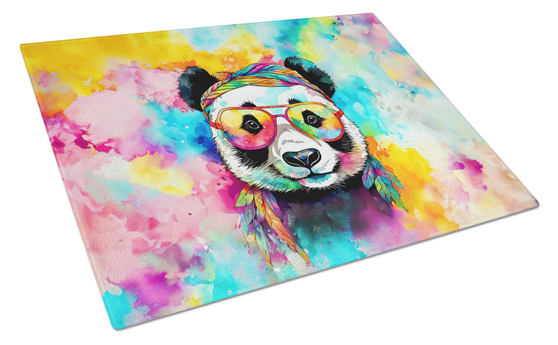 Hippie Animal Panda Glass Cutting Boards – Durable, Decorative Kitchen Art