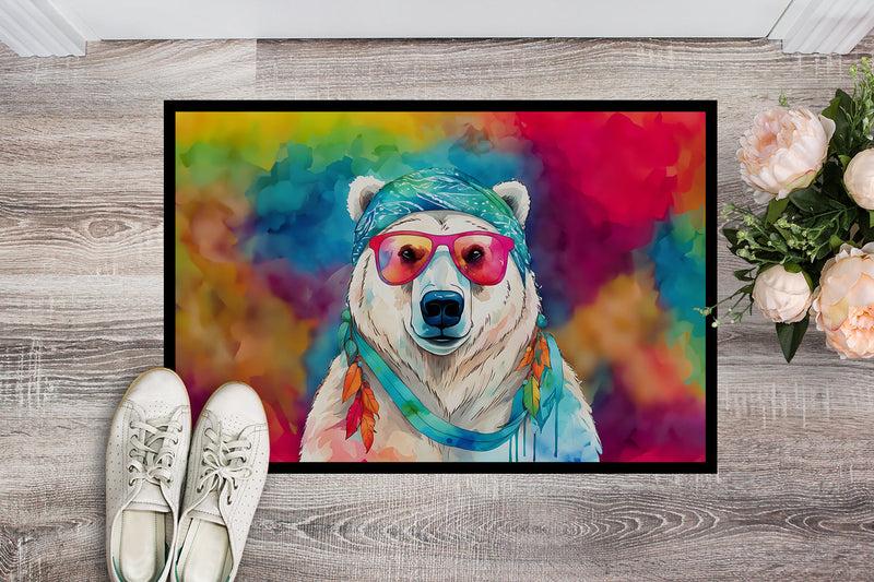 Hippie Animal Polar Bear Doormat-24x36 Indoor / Outdoor Rug | Made in USA