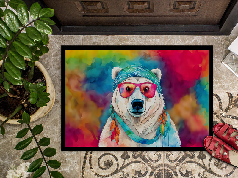 Hippie Animal Polar Bear Doormat-24x36 Indoor / Outdoor Rug | Made in USA