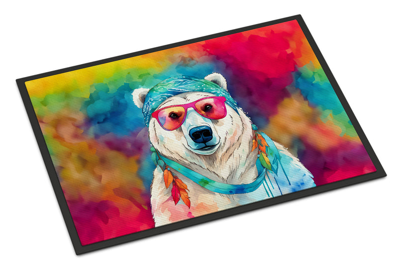 Hippie Animal Polar Bear Doormat-24x36 Indoor / Outdoor Rug | Made in USA