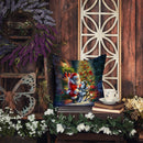 Alaskan Malamute and Santa Claus Throw Pillow - 14x14 Decorative Pillow – Art for Your Home & Patio