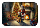 Bloodhound and Santa Claus Dish Drying Mat