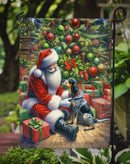 Bluetick Hound with Santa Garden Flag – Christmas Dog Yard Decor
