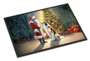 Borzoi and Santa Claus Doormat