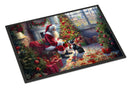 Boston Terrier and Santa Claus Doormat-24x36 Indoor / Outdoor Rug | Made in USA