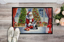 Boston Terrier and Santa Claus Doormat - 18X27 Indoor / Outdoor Rug | Made in USA