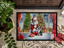 Boston Terrier and Santa Claus Doormat - 18X27 Indoor / Outdoor Rug | Made in USA