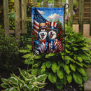 All American Alaskan Malamute Garden Flag –  Dogs with American Flag Background by Caroline’s Treasures