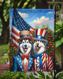 All American Alaskan Malamute Garden Flag –  Dogs with American Flag Background by Caroline’s Treasures