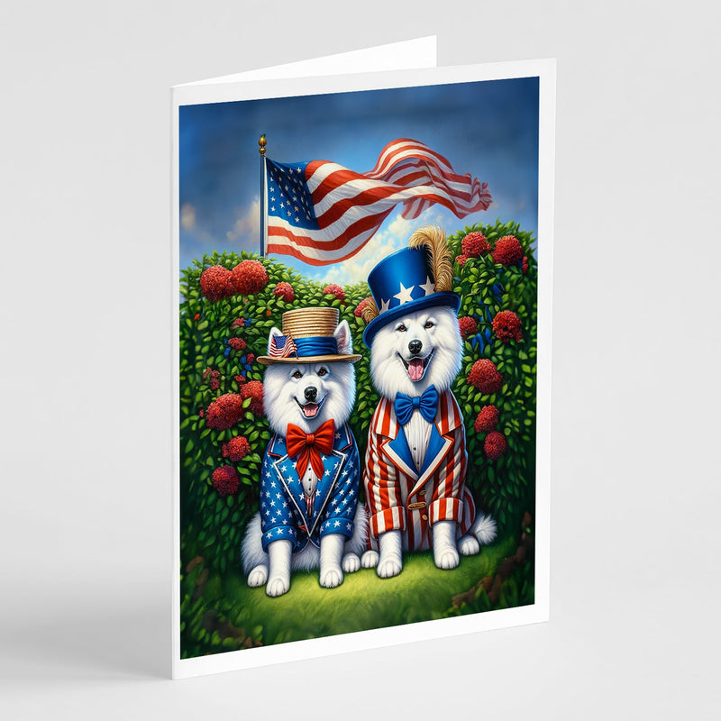 All American American Eskimo Greeting Cards Pack of 8