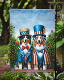 All American Australian Shepherd Garden Flag –  Dogs with American Flag Background by Caroline’s Treasures
