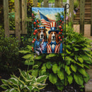 All American Basset Hound Garden Flag –  Dogs with American Flag Background by Caroline’s Treasures