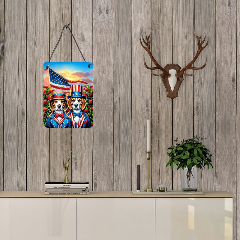 All American Beagle Wall or Door Hanging Prints