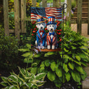 All American Bedlington Terrier Garden Flag –  Dogs with American Flag Background by Caroline’s Treasures