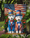 All American Bedlington Terrier Garden Flag –  Dogs with American Flag Background by Caroline’s Treasures