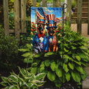 All American Belgian Malinois Garden Flag –  Dogs with American Flag Background by Caroline’s Treasures