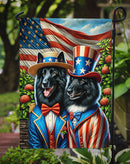 All American Belgian Sheepdog Garden Flag –  Dogs with American Flag Background by Caroline’s Treasures