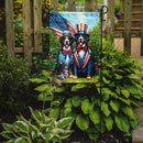 All American Bernese Mountain Dog Garden Flag –  Dogs with American Flag Background by Caroline’s Treasures