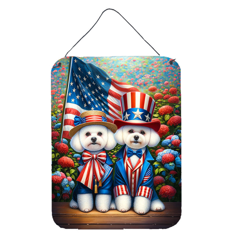 All American Bichon Frise Wall or Door Hanging Prints