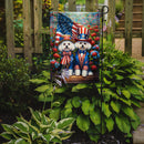 All American Bichon Frise Garden Flag –  Dogs with American Flag Background by Caroline’s Treasures