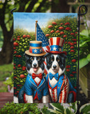 All American Border Collie Garden Flag –  Dogs with American Flag Background by Caroline’s Treasures