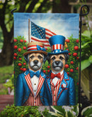 All American Border Terrier Garden Flag –  Dogs with American Flag Background by Caroline’s Treasures