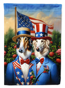 All American Borzoi Garden Flag –  Dogs with American Flag Background by Caroline’s Treasures